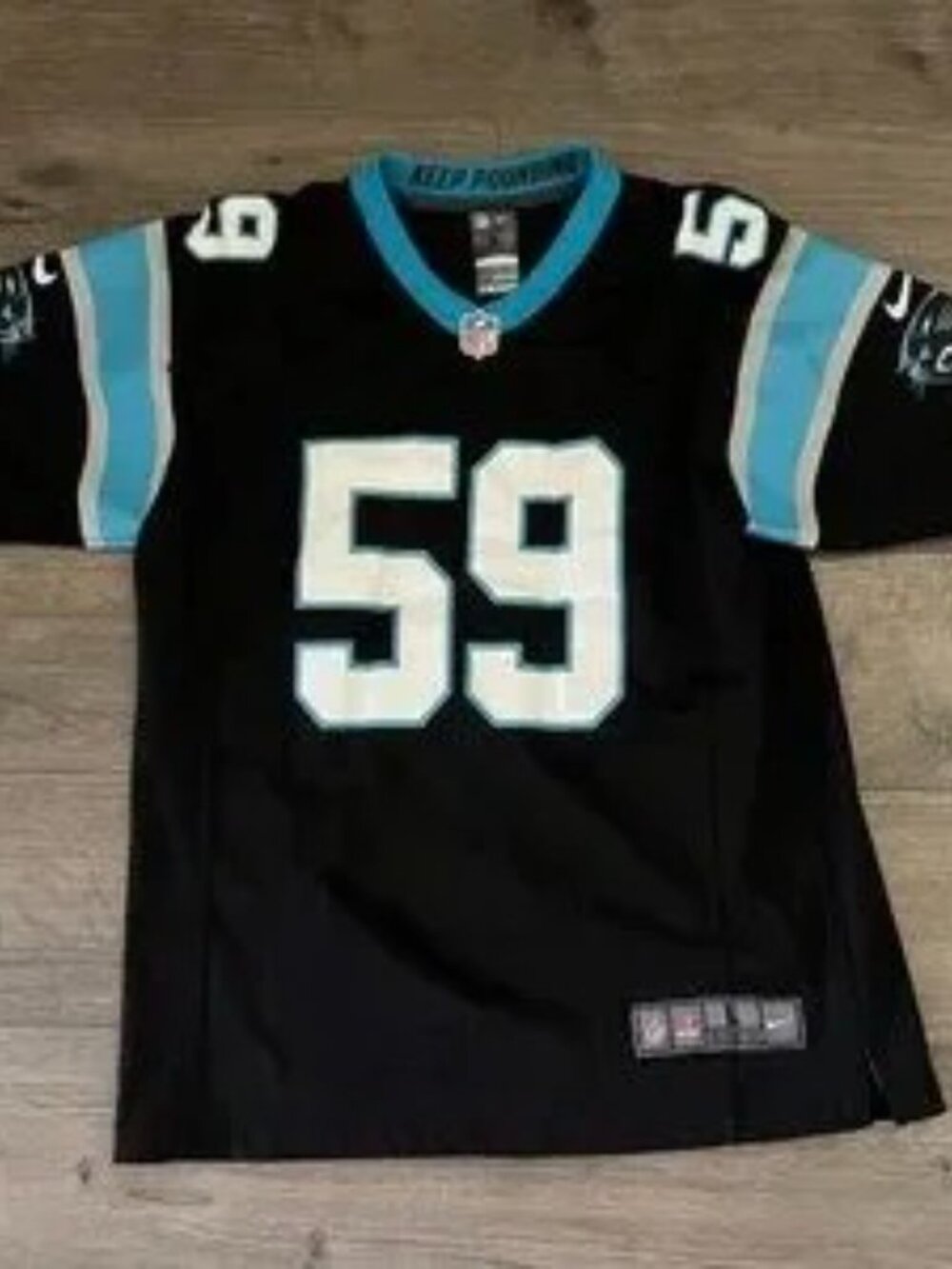 Nike NFL Luke Kuechly #59 Carolina Panthers Jersey Youth L